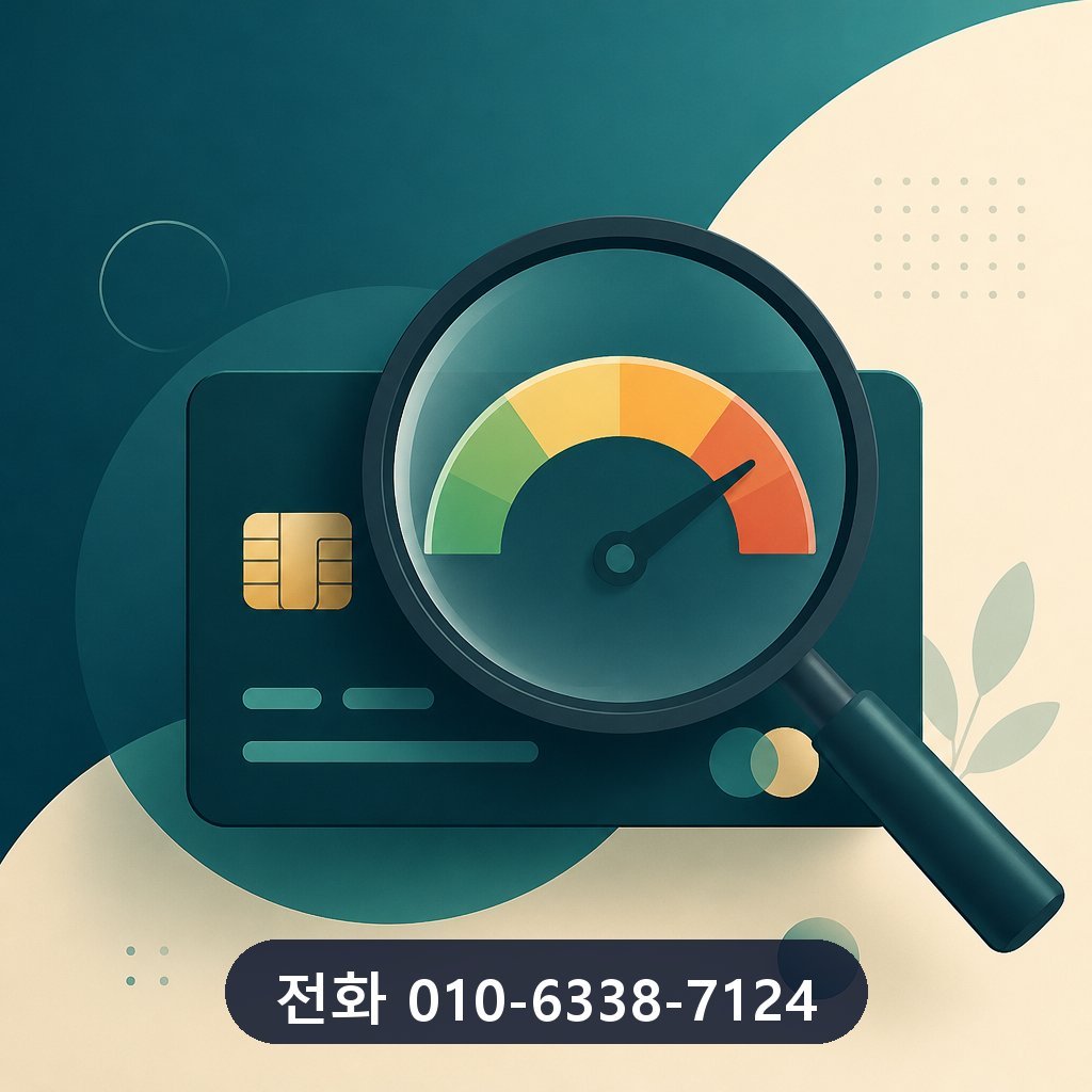 신용카드 잔여 현금화 한도 확인 이미지 · 문의 010-6338-7124
